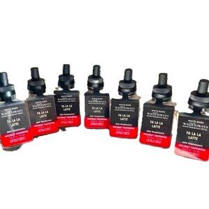 Bath & Body Works Fa La La Latte Wallflower Home Fragrance Bulbs Set of 7